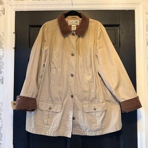 Plus size vintage LL Bean barn coat